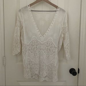 Lacy Boho Long Top